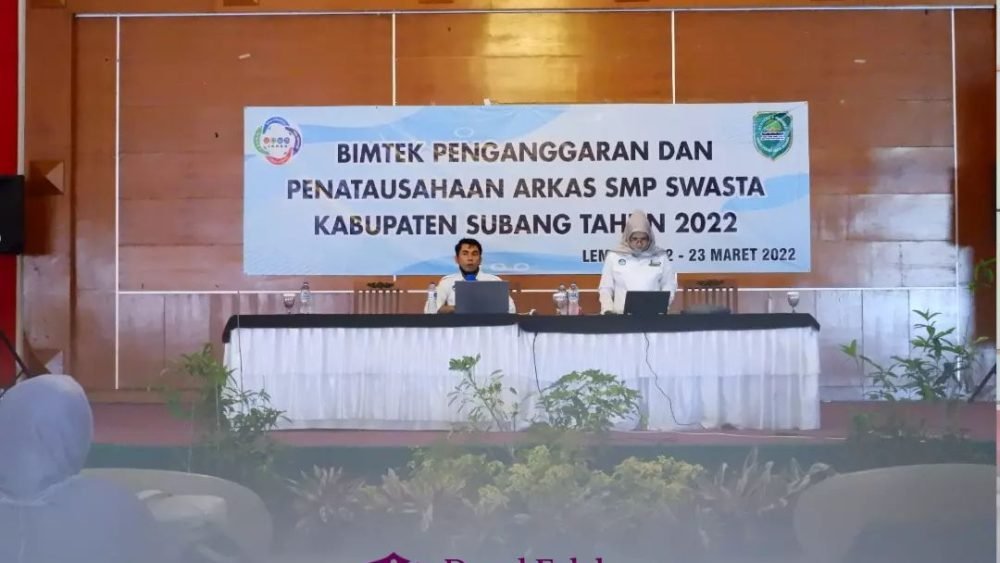 Kepala Sekolah Darul Falah Cimenteng menghadiri Acara Pelatihan Bimtek Penganggaran dan Penatausahaan Arkas SMP Swasta Kabupaten Subang Tahun 2022