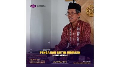 Kegiatan pengajian rutin di Pondok Modern Darul Falah Cimenteng