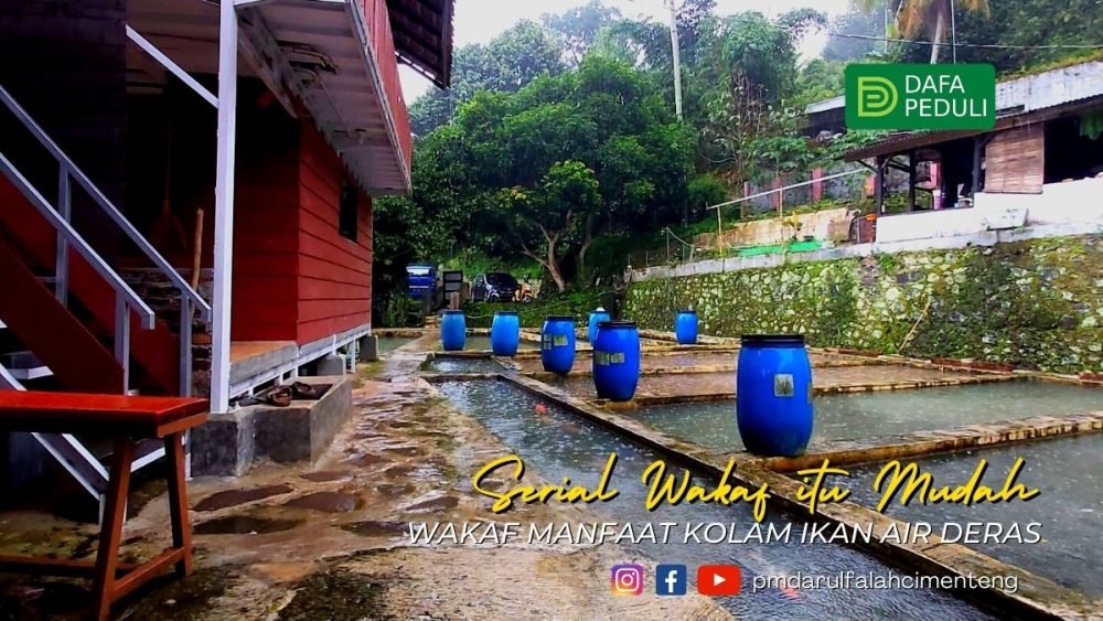 Wakaf Manfaat Kolam Ikan Air Deras