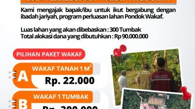 Wujudkan Wakaf Lahan Produktif Demi Terciptanya Generasi Pemimpin Umat