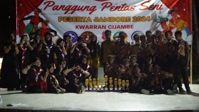SMP IT Darul Falah Cijambe Raih Juara Umum Gema Pramuka Kwarran Cijambe 2024