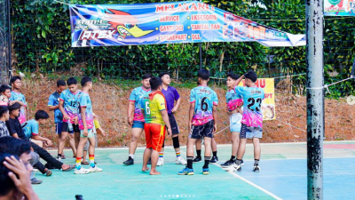 Darul Falah Cimenteng Volleyball Team took part in a competition in Cimenteng Village to celebrate the 79th Anniversary of the Republic of Indonesia ??