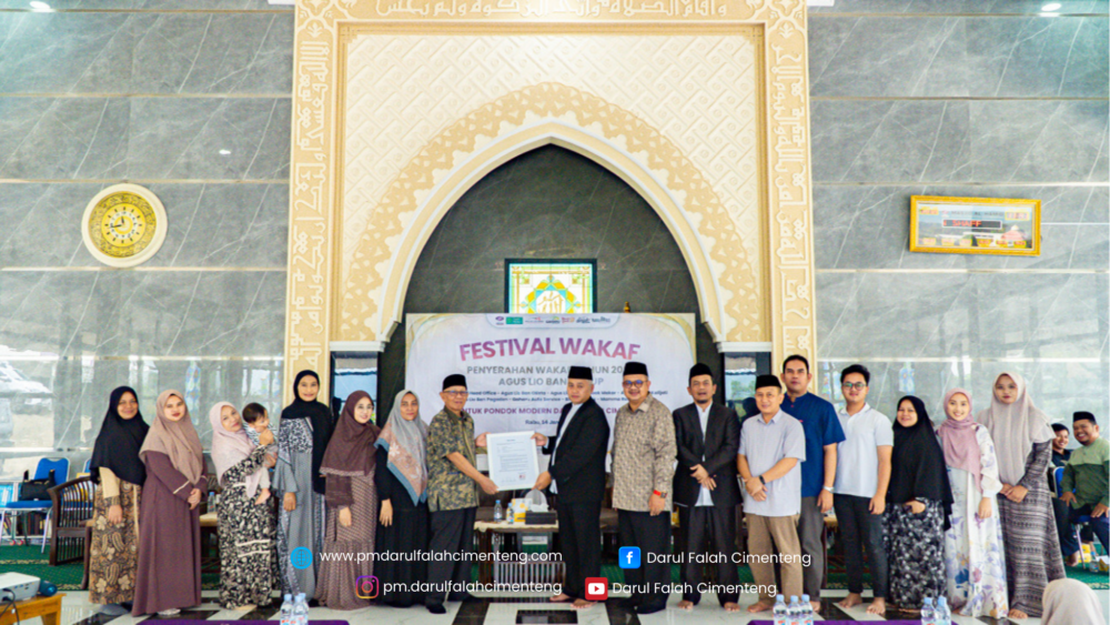 Festival Wakaf Agus Lio Ban Group: Perkuat Kemandirian Pondok Modern Darul Falah Cimenteng