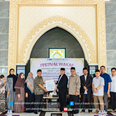 Festival Wakaf Agus Lio Ban Group: Perkuat Kemandirian Pondok Modern Darul Falah Cimenteng