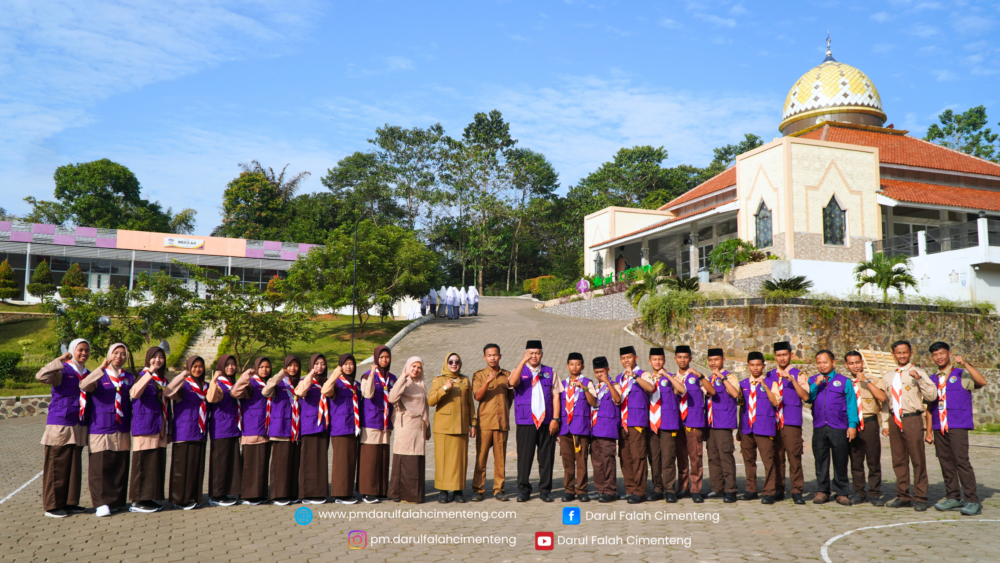 Pelepasan Kontingen World Muslim Scout Jambore dari Pondok Modern Darul Falah Cimenteng