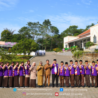 Pelepasan Kontingen World Muslim Scout Jambore dari Pondok Modern Darul Falah Cimenteng