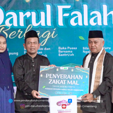 Darul Falah Berbagi : Tasyaruf Zakat Mal 2026 dan Buka Puasa Bersama Keluarga Besar Pondok Modern Darul Falah Cimenteng