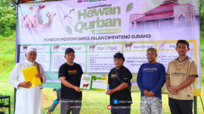 Tebar Berkah Idul Adha 1447 H, Darul Falah Cimenteng Tunaikan Amanah Qurban 4 Sapi dan 2 Kambing Melalui DAFA Peduli
