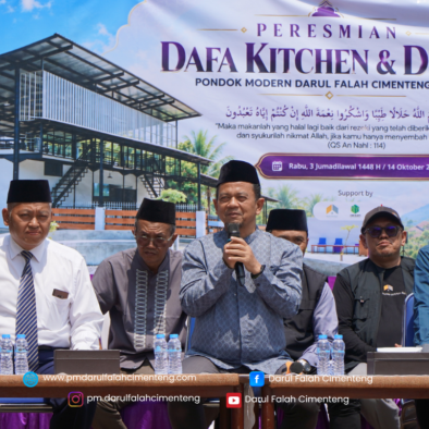 Dafa Kitchen dan Dining Resmi Dibuka, Darul Falah Cimenteng Terus Tingkatkan Fasilitas Pesantren